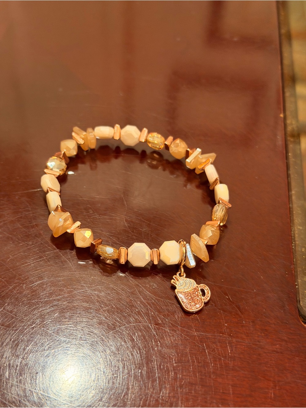 Bomb Party NWT “Hot Cocoa on Christmas”Bracelet Set Rose Gold - Picture 10 of 13